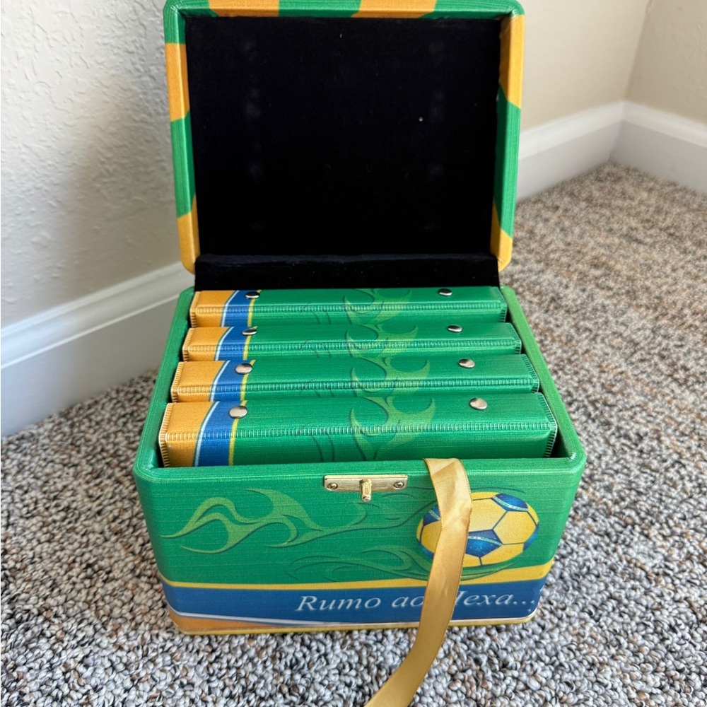 Colorful Brazil Soccer Themed Photo Albums + Box